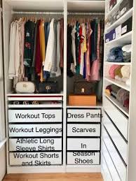 27 genius ways to maximize a small space. How I Organize My Closet Maximize Small Space Stefana Silber Walk In Closet Ikea Ikea Closet Organizer Small Closet Design