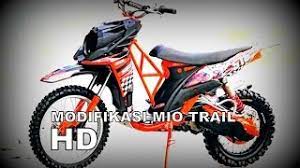 14 gambar modifikasi motor mio j terbaru 2019 gambar modifikasi yamaha mio m3 125 jadi maxi scooter ala via warungasep.net. Modifikasi Mio Trail Komo Joyo Jepara Youtube