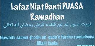 Check spelling or type a new query. Doa Doa Niat Puasa Ganti Ramadhan Karena Haid
