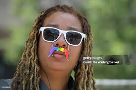 Kiara Bates, who works security at the DC Pride Festival about the... News  Photo