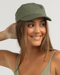 Roxy Castro Military Cap In Sea Spray