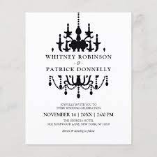 Budget Elegant Black White Wedding Invites Zazzle Com Black And White Wedding Invitations Chic Wedding Invitations Black White Wedding
