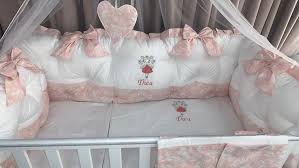 Crib bedding sets make the nursery perfect. Peppibambini Royal White Somon Thea Baby Bedding 11 Piece Bed Linen 100 Cotton With Embroidery Mosquito Net Krausman Original From Germany Stroller Combination Stroller Travel Systems Baby Seat Baby Bath Sports Car