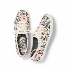 Garden Party Velvet Pillow Keds Champion Sneakers Floral Shoes