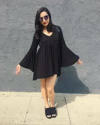 Safiya Nygaard Bat Batwing Dress Fashion Celebrity Style Icons
