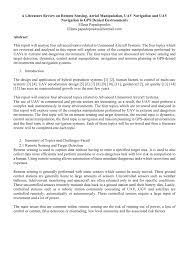 Pdf A Literature Review On Remote Sensing Aerial Manipulation Uav Navigation And Uav Navigation In Gps Denied Environments