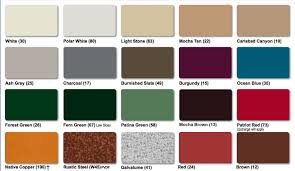 Shelter Sheds Color Chart Colors For Portable Horse Barns