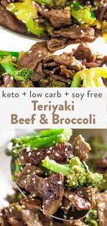 Teriyaki Keto Beef And Broccoli Broccoli Beef Healthy Chinese Recipes Flank Steak Recipes