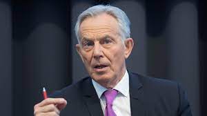 'tony blair morphing into the possessed vigo painting in ghostbusters.' while a third added: Coronavirus Tony Blair Denies Breaking Covid Rules After Trip To Us Politics News Sky News