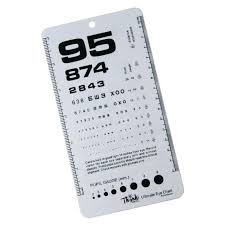 Pocket Eye Chart Rosenbaum Snellen