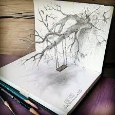 Art Black And White Draw Drawing Nature Paint 3d Draw 3d Pencil Drawings Pencil Drawings 3d Drawings