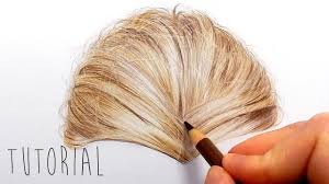 Tutorial How To Draw Realistic Blonde Hair With Colored Pencils Emmy Pencil Portrait Realistic Drawings Color Pencil Drawing