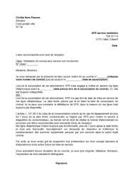 Resiliation%sfr, lettre de motivation, lettre de démission, modele de cv, résiliation d'assurance, demande de congé parental, remerciements. Lettre De Resiliation De L Abonnement Sfr Pour Service Non Fonctionnel Modele De Lettre Gratuit Exemple De Lettre Type Documentissime