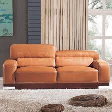 Sale 2766 Sofa Orange Leather Sofas Sofa Beds Esf 2766 S 8 Sofa Living Room Furniture Leather Sofa