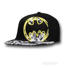 Batman Embroidered Side Signal Flat Bill Cap Flat Bill Hats Hats Flat Hats