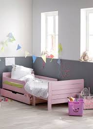 Lilou Lit Evolutif Rose 3 Positions Pour Enfant Decoration Deco Maison Alinea Toddler Bed Home Decor Bed