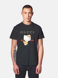 Hello Kitty Gucci Stripe T Shirt Streetwear Outfits Apparelhouses Com Moya x hello kitty moya brand has teamed with the pop culture icon hello kitty for a limited multi piece collection, designed and created to celebrate the world's most distinctly beloved character. hello kitty gucci stripe t shirt