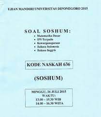 Contoh Soal Jalur Mandiri Soshum Kumpulan Soal Pelajaran 6