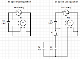 calculating the capacitor values to control ceiling fan