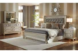 Samuel lawrence paxton brown hardwood master bedroom set. Samuel Lawrence Diva Queen Panel Bed W Tufted Headboard Rooms For Less Upholstered Beds