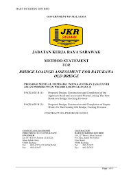 Pusat penyelidikan penyakit berjangkit sarawak akan dibina. Full Scale Load Test For Bridge Structural Load Bridge