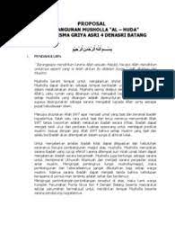 Jaim, rt 004 rw 002, kelurahan petukangan selatan, kecamatan pesanggrahan, kota administrasi jakarta selatan. Contoh Proposal Pembangunan Mushola Lengkap 2017 Berbagi Contoh Proposal