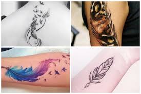 A detailed eagle feather is black and. 40 Inspiring Feather Tattoos To Show Off Your Creative Spirit Inspirationfeed
