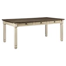 Signature Design By Ashley Bolanburg Two Tone Rectangular Dining Room Table Rectangular Dining Room Table Dining Room Table Dining Table In Kitchen