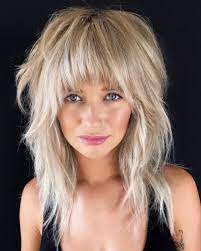 Messy shag with jagged bangs. 50 Shag Haircuts Worth Trying This Season Julie Il Salon Shaggy Long Hair Hair Styles Thick Hair Styles
