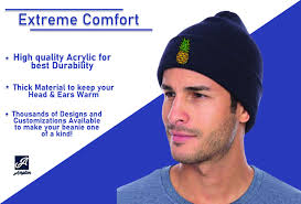 Custom Embroidery Personalized Text Embroidered Cuffed Beanie Hat Gift  Winter Beanie for Men & Women Ski Custom Personalized