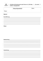Check spelling or type a new query. Versuchsprotokoll Vorlage 4teachers De
