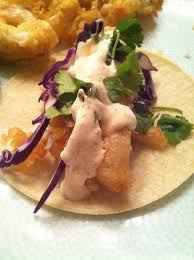 At least this place has checkers. Shockingly Good Baja Fish Tacos With White Sauce Mozzarella And Cilantro