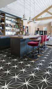 Black And White Lily Pad Tiles Ca Pietra Lily Pad Porcelain Tile In 2020 Kitchen Tiles Kitchen Inspirations Lily Pads