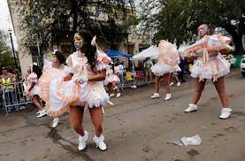 Members Of The New Orleans Baby Doll Ladies Walks Down St Charles Avenue Ahead Of The Zulu Parade During Mardi Gras In New Orleans Tuesday Feb 28 2017 Gerald Herbert Ap Las