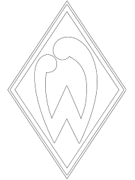 Werder bremen logo by unknown author license: Sv Werder Bremen Coloring Page 1001coloring Com