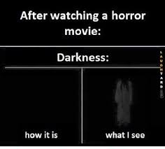 And if your partner is a fan of data, you can tell them that scientists at king's college in london proved that the shining is the perfect scary movie based on its expert usage of suspense, shock value, relative realism, creepy setting, and gore. Funny Pictures Of The Day Just Something Funny From Gohempworx For Today Feel Free To Share With Y Scary Movie Memes Horror Movie Quotes Horror Movies Memes