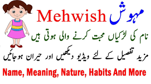 Mehwish Name Meaning Nature Habits In Urdu Hindi In 2020 Names With Meaning Meant To Be Names