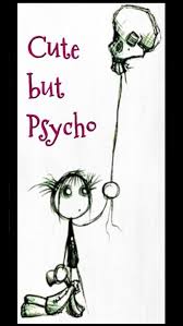 Find the best cute drawing wallpaper on getwallpapers. Cute But Psycho Balloon Black And White Drawing Girl Sayings Words Hd Mobile Wallpaper Peakpx