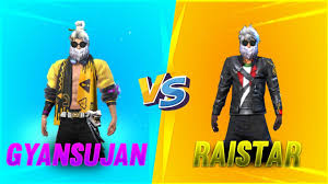Raistar Vs Gyansujan In Custom Room 1 Vs 1 Garena Free Fire Gyan Gaming Youtube
