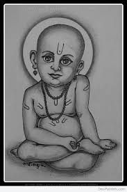 I read an image with ndimage, which results in a binary image like this: Pencil Sketch Of Swami Samarth Desipainters Com