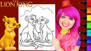 Maybe you would like to learn more about one of these? Coloring The Lion King Simba Nala Disney Coloring Page Prismacolor Markers Kimmi The Clown Youtube