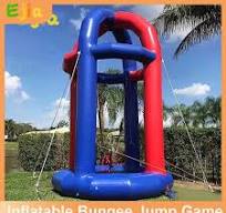 Inflatable Bungee Jump Game Airtight Bounce Jumping Trampoline For Kids  Adults | eBay