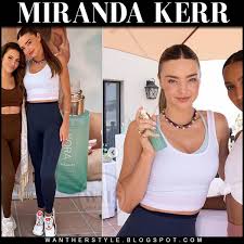 Miranda kerr on her equation with katy perry and orlando bloom. Miranda Kerr In White Crop Top Black Leggings And Sneakers On July 14 I Want Her Style What Celebrities Wore And Where To Buy It Celebrity Style