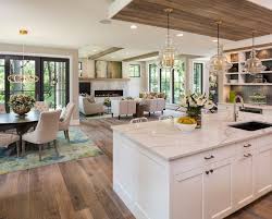 Open Plan Kitchen Living Room Dining Area Matte Finish Hardwood Floor Home Open Plan Kitchen Living Room Open Concept Kitchen Kitchen Living
