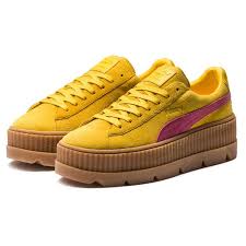 Tênis Puma Cleated Creeper Suede Feminino - Amarelo+Rosa | Trending womens  shoes, Creepers shoes, Suede creepers