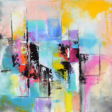 Extra large abstract wall art. Modern Art Home Decor
