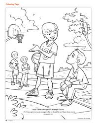 Serve one another coloring page. Coloring Page