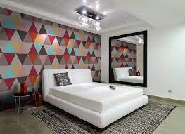 With classy wallpaper to blend with the elegant furniture choices, this bedroom comes this bedroom features simple modern decor and artwork to blend with the designed chairs. Pin On Bedroom Wallpaper