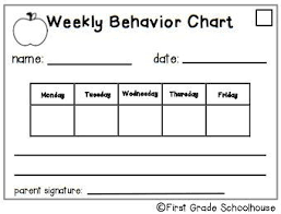 Take Home Behavior Chart Forms Home Behavior Charts
