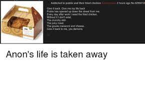 We did not find results for: Addicted To Publix And Their Fried Chicken Anonymous 2 Hours Ago No9299418 Give It Back Give Me My Life Back Publix Has Opened Up Down The Street From Me Every Day After